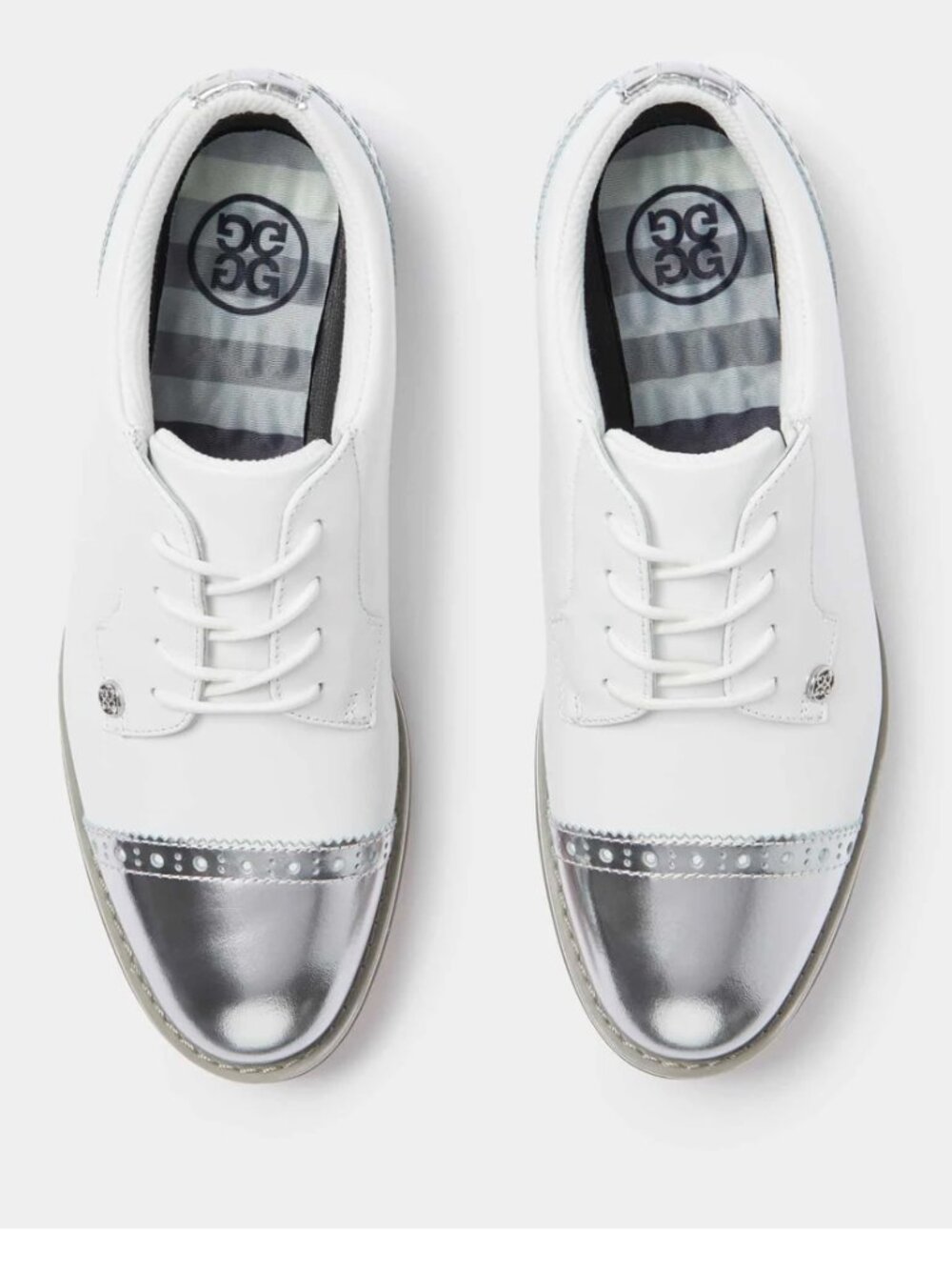 G/FORE Leather Cap Toe Gallivanter Women's Golf Shoes Snow NWT Size 7.5